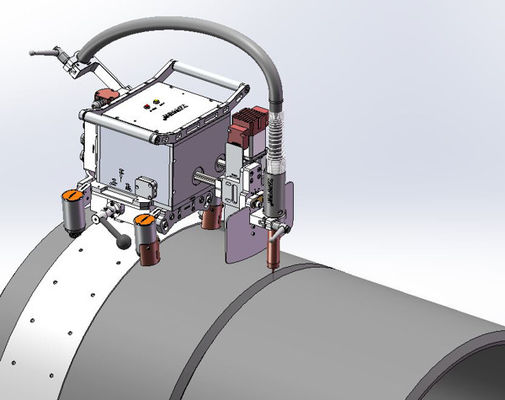 GMAW / FCAW-GS / GTAW All Position Automatic Welding Head With Power Source