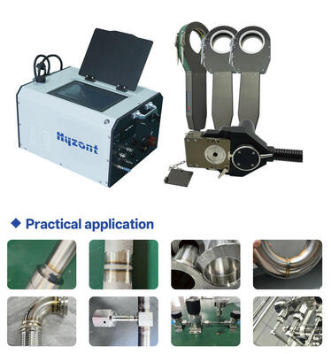 HZF-80 Automatic Orbital Welding Machine for AI Liquid Cooling Manifold Pipe Welding 12.7-76mm Stainless Steel with Water Circuit Cooling