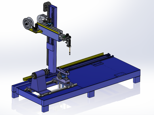 Tube-To-Tube MIG Automatic Circular Seam Welding Machine 50-600mm OD 2000mm Length 500kg Capacity